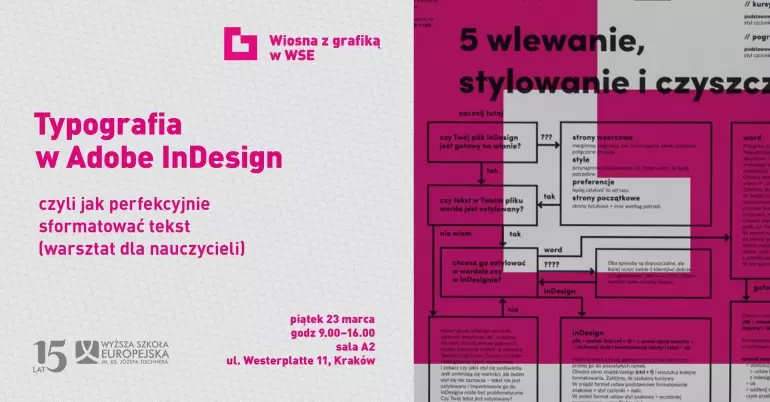 WSE zaprasza na warsztaty o Adobe InDesign