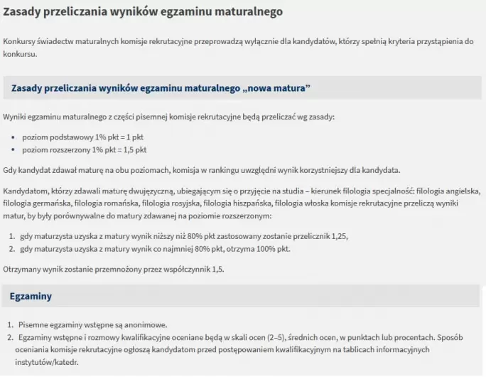 Zasady rekrutacji Uniwersytet Pedagogiczny w Krakowie