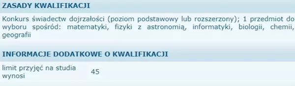 zasady rekrutacji ur