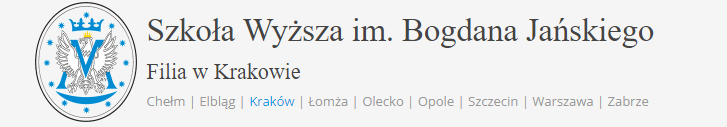 SZKOŁA WYŻSZA IM. BOGDANA JAŃSKIEGO - FILIA W KRAKOWIE