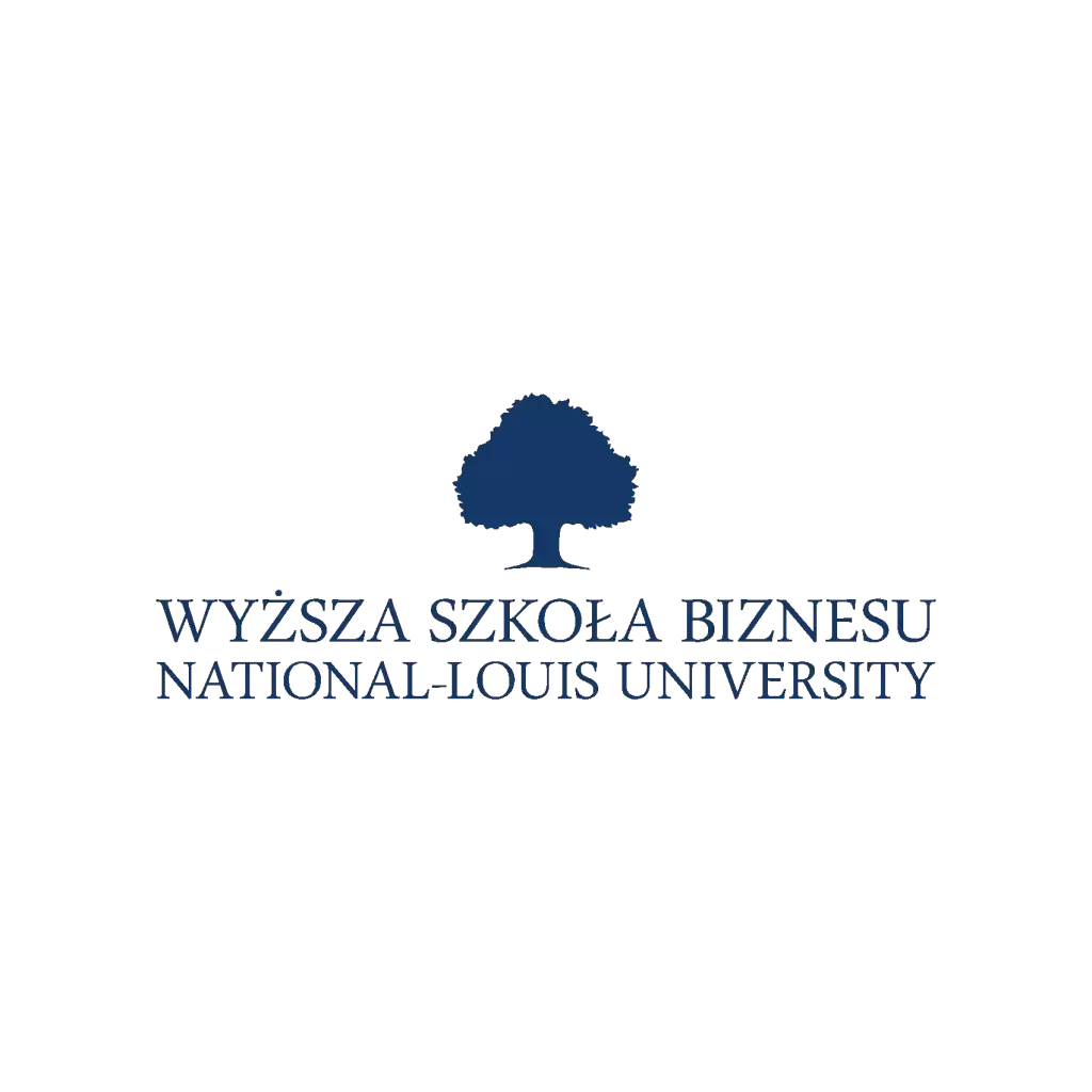Logo Wyższa Szkoła Biznesu - National Louis University w Nowym Sączu <small>(Uczelnia niepubliczna)</small>